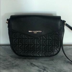 Karl Lagerfeld black cross body bag NWT